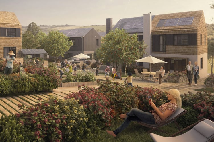 Image of the proposed Langarth Garden Village