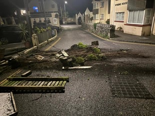 Pub wall demolished by hit and run driver