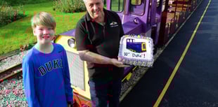 Rail fan travels across Europe to share birthday with train