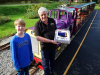 Rail fan travels across Europe to share birthday with train