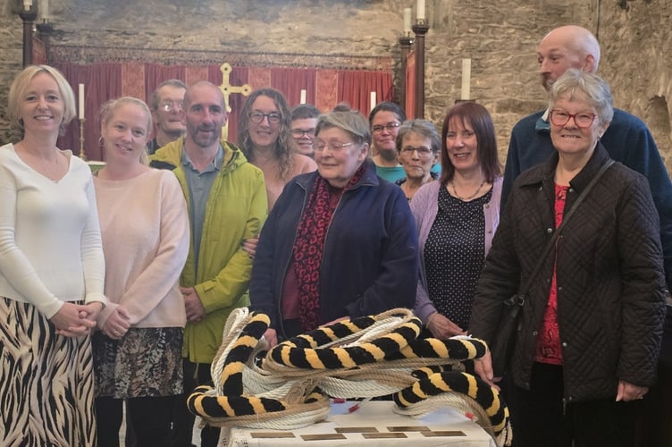 The family members of those the bell ropes have been dedicated to attended the special service at St Nicholas and St Faith Church, Saltash. (Picture: Ruth Edmondson)