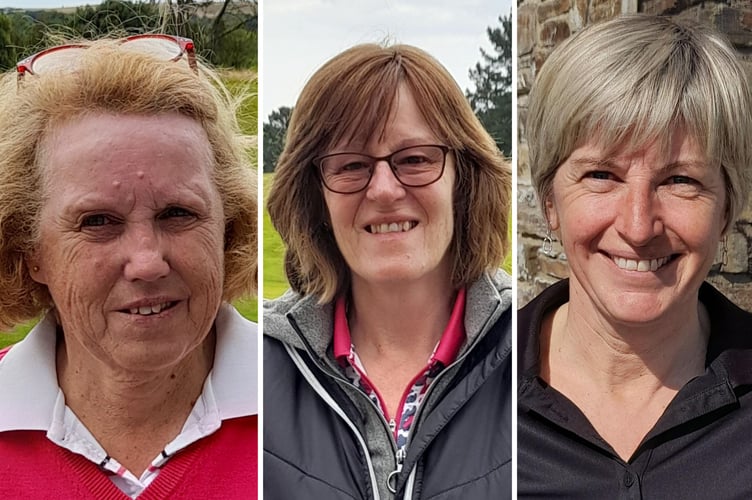 Some of the recent winners of various events. From left: Pam Hughes, Karen Cook and Bridgitte Worth. Pictures: St Mellion Golf Club 
