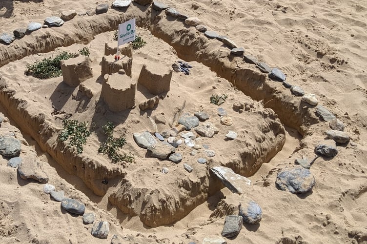 The community of Mawgan Porth organised a sandcastle competition to raise funds for ShelterBox