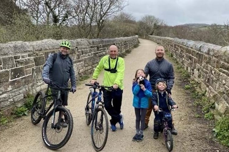 The Saints Trails project included creating a path for cyclists and walkers along part of the old Perranporth to Chacewater railway line.