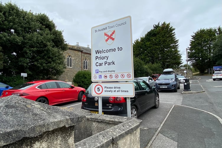 St Austell town councillors have agreed to freeze charges at Priory Car Park. Picture: Andrew Townsend