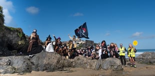 Swarm of 'zombies' take over town