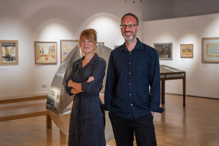 Bryony Robins and Jonathan Morton of the Royal Cornwall Museum 