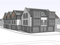 Plans submitted to demolish garage and build a mix use development