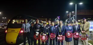 Poppies to Paddington sets off from Penzance on Armistice Day