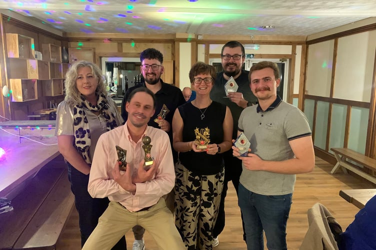 Some of the winners from the evening. Picture: Liskeard Cricket Club