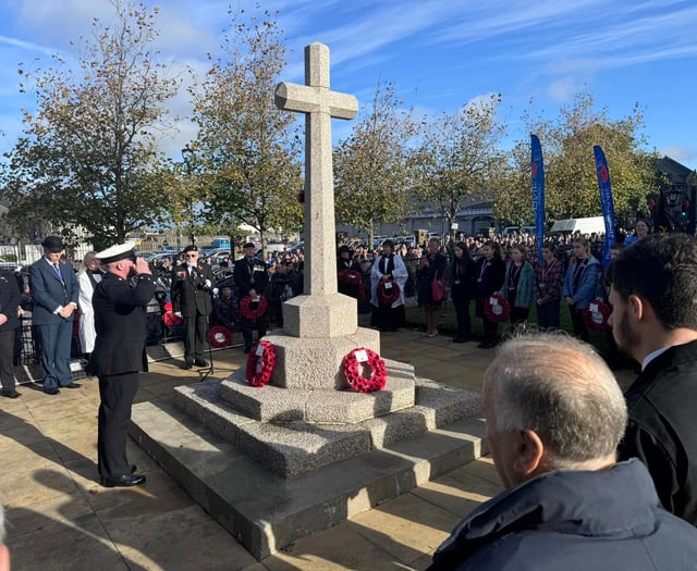 Camborne and Redruth commemorate the fallen with parade and service