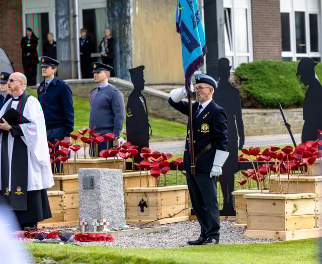 RAF St Mawgan hosts special ceremony to mark Remembrance Day