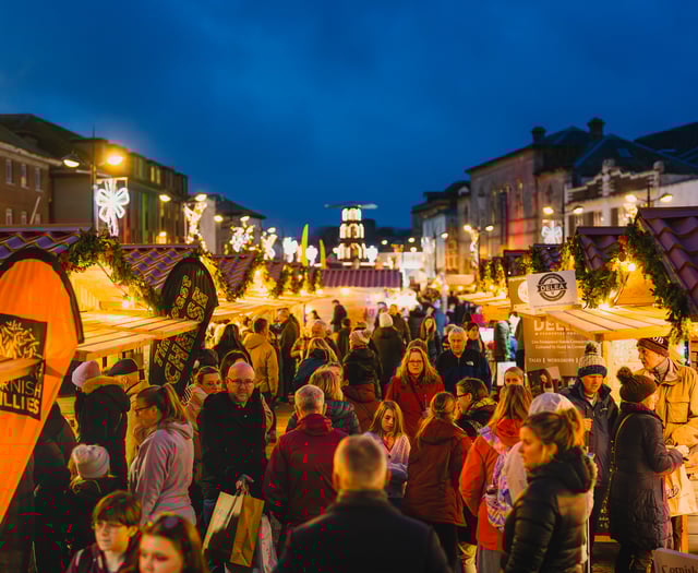 Truro Christmas market CLOSED tomorrow due to Storm Darragh
