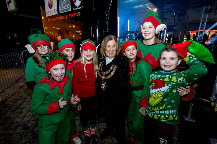 Fun from the 2023 lights switch on in St Austell. Picture: Paul Williams