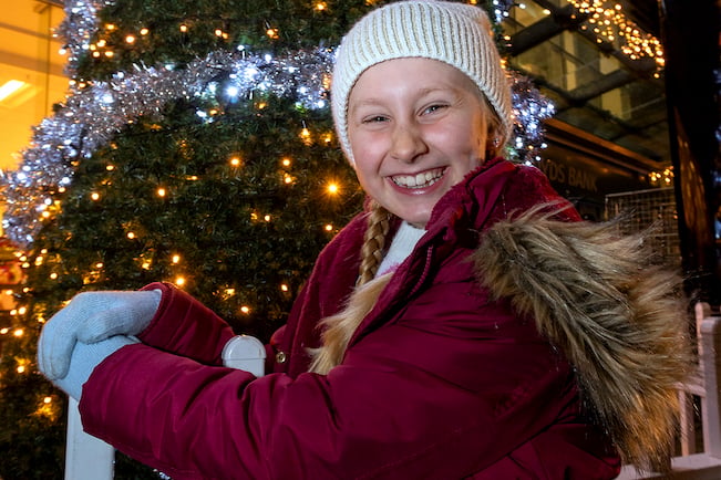 A youngster enjoying the St Austell switch on event in 2023. Picture: Paul Williams