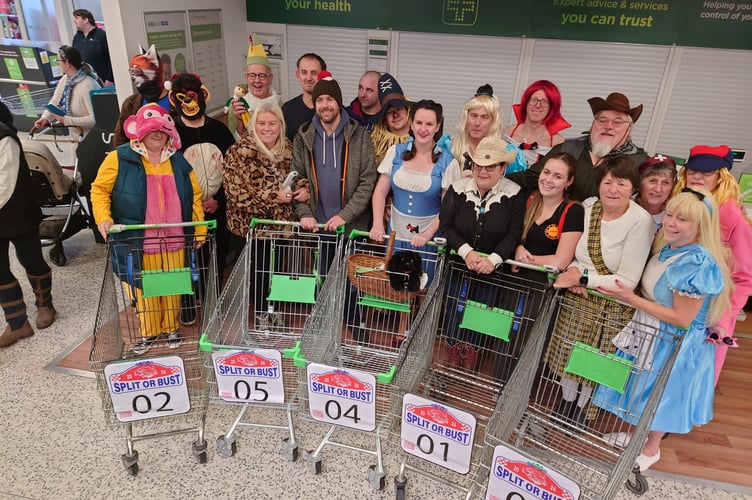 Over a tonne of food was delivered to St Austell foodbank last year 2