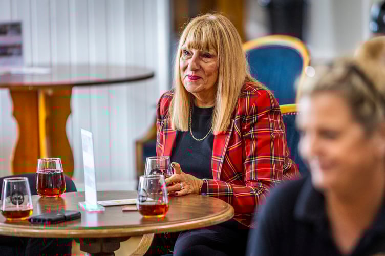 Jan Hayes, wife of club chair Paul Hayes, and a long-time club supporter.