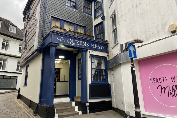The Queens Head pub in St Austell town centre is being given an updated look. Picture: Andrew Townsend
