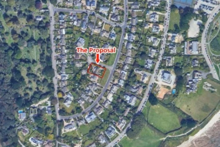 Where the changes to a property in Falmouth would take place.