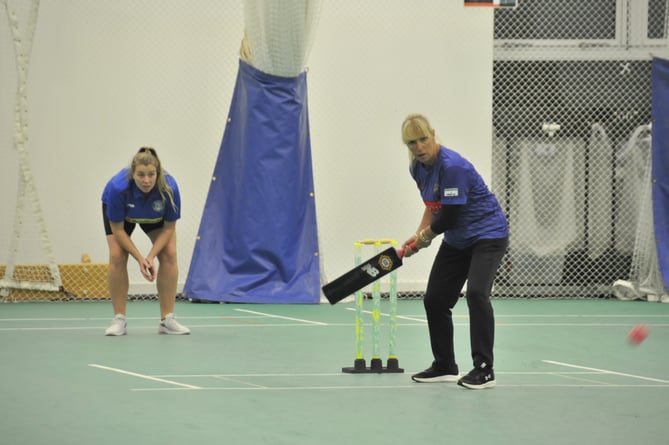 A St Neot batter is about to hit the ball as Helston's wicket-keeper watches on. Picture: Cornwall Cricket