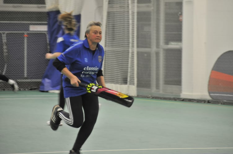 A St Neot batter runs between the wickets. Picture: Cornwall Cricket