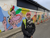 New colourful mural taking shape in Newquay