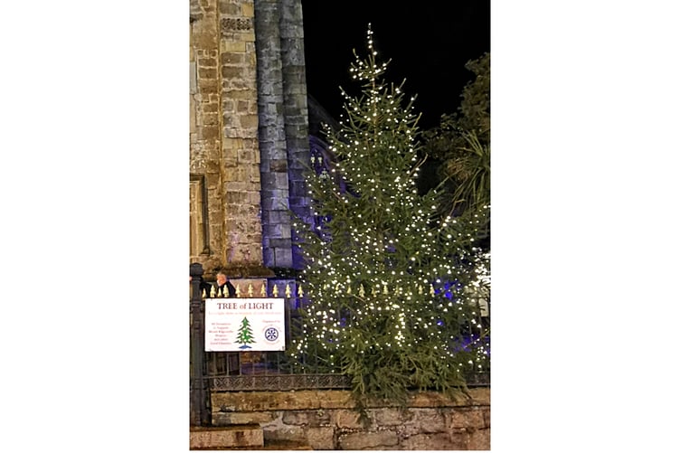 A Tree of Light is again being placed in the centre of St Austell.
