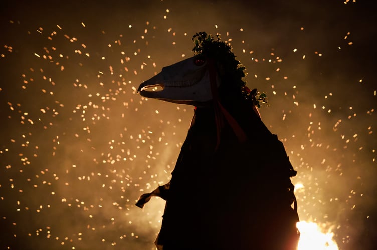 People celebrate the solstice on Tuesday December 21 in Penzance with Montol, a community festival celebrating the midwinter solstice, Cornish midwinter traditions of the past, and customs associated with Old Christmas.