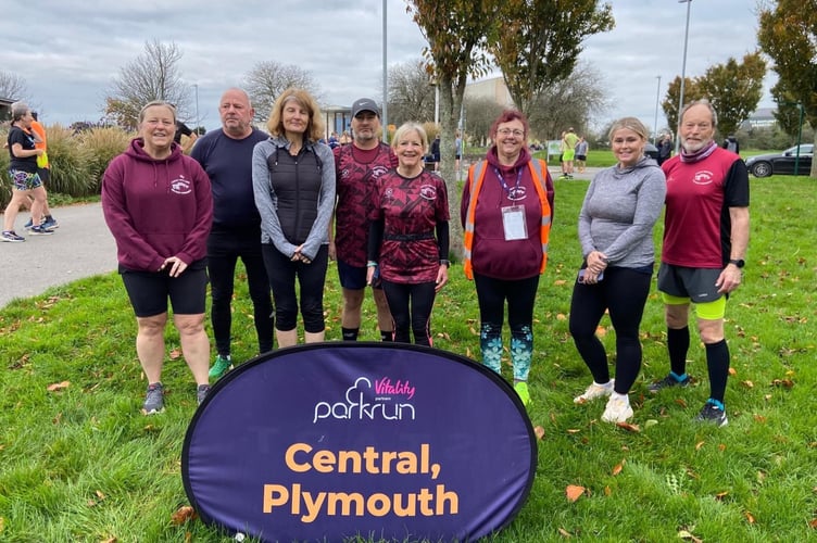 Tamar Trotters at the Central Parkrun in Plymouth. Picture: Tamar Trotters