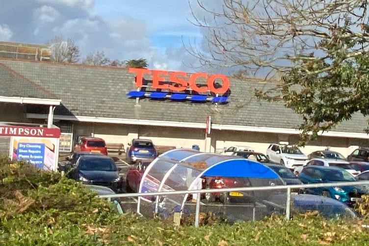 Shoppers will be able to donate food at the Tesco store in St Austell. Picture: Andrew Townsend