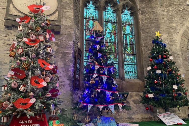 70 trees take pride of place in the church during the festival which has a waiting list; each uniquely decorated by schools, community groups and local businesses. (Picture: Sarah Martin)