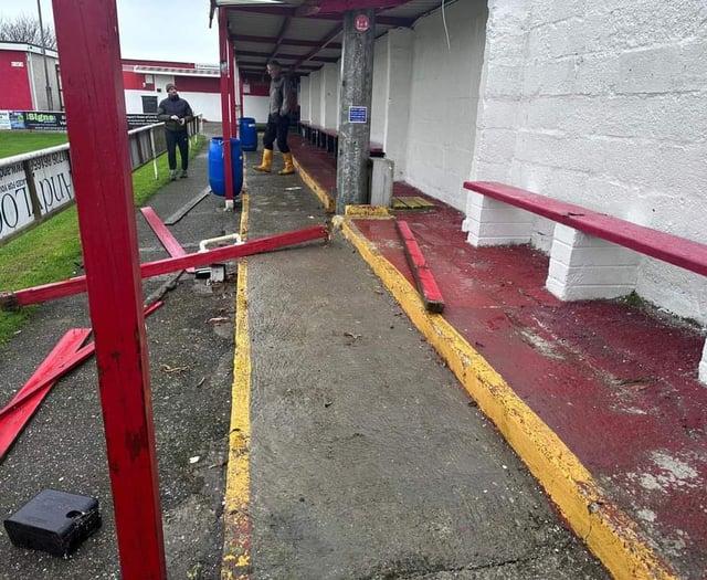 Appeal for help after Storm Bert strikes Newquay AFC