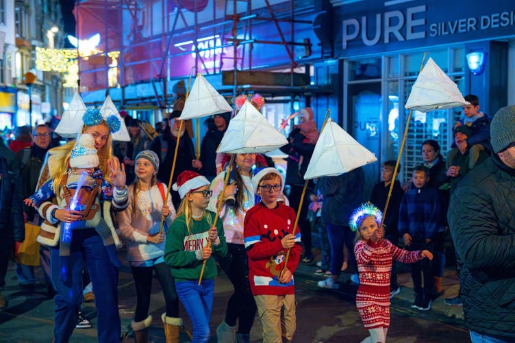 City of Lights participants at Truro Christmas Parade