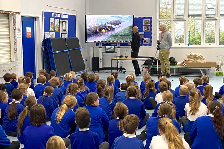 Sean Simpson and Bob Bosisto visited Whitemoor Academy.
