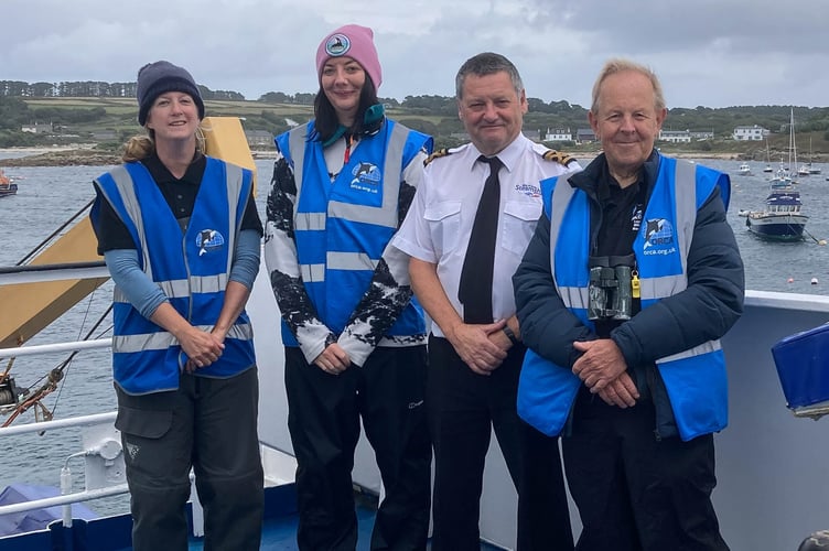 ORCA Scillies Survey Team and Skipper Dave.