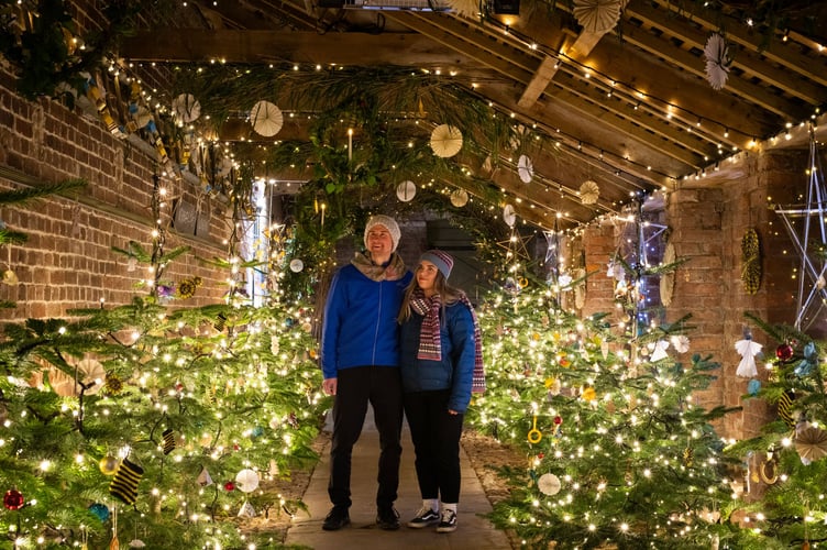 National Trust's Trelissick House & Gardens  in Cornwall is getting the Christmas treatment by staff and volunteers