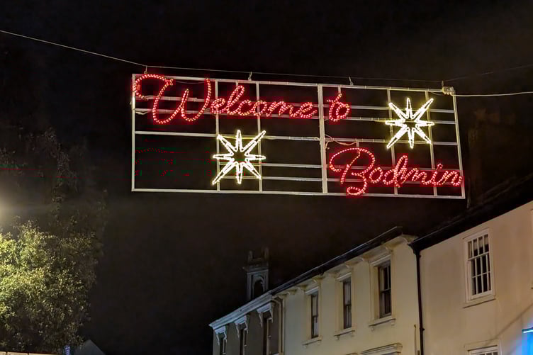 It is a warm Christmas welcome to Bodmin (Picture: Aaron Greenaway)