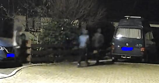 The three individuals shown in the CCTV image were seen in the Camborne area on 6 November.