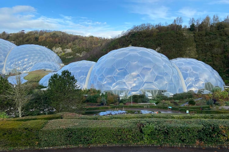 The Eden Project had to close to the public. Picture: Andrew Townsend