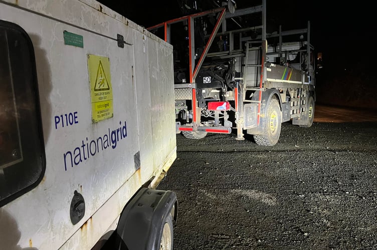 The schedule to restore power to 190 homes in Cargreen has been pushed back by National Grid. Power is now due back at midday Tuesday December 10. (Picture: Name supplied)