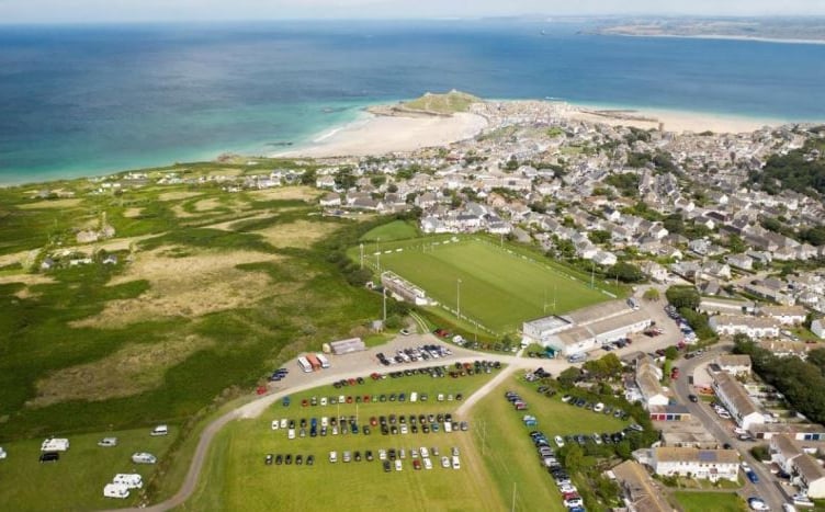 An aerial image of how the site currently looks.