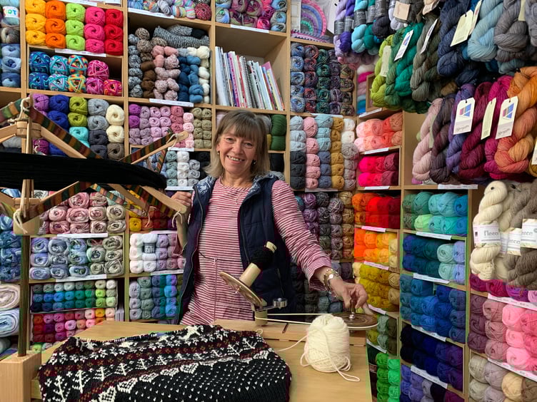 Truro Wool owner Julie Cowan