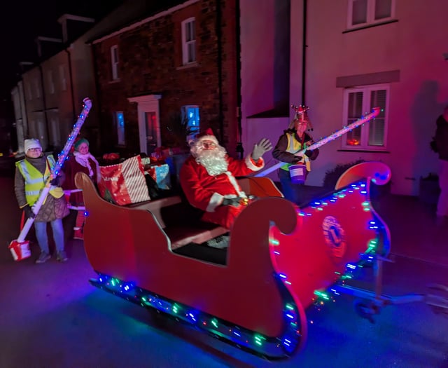 Father Christmas visiting neighbourhoods to bring festive cheer
