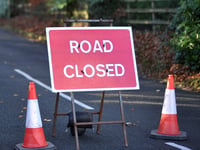 Town gridlocked following road traffic collision
