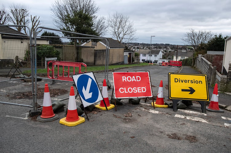 The council says the old mining features beneath the street in St Austell will require substantial excavation. Picture: Paul Williams