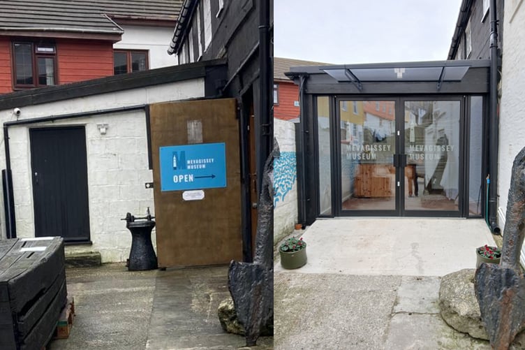 The entrance to the museum in Mevagissey has been transformed.