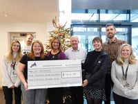 Cornwall Innovation Centre's raise over £1,400 for St Petrocs