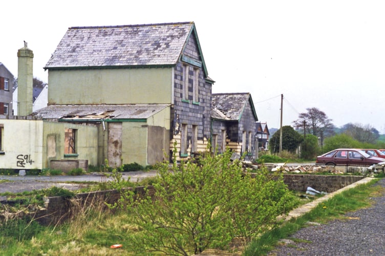 The remains of Holsworthy railway station in 1995. (Picture: Ben Brooksbank/Creative Commons)