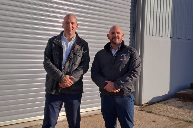 Louis Gardner with Luke Bazeley