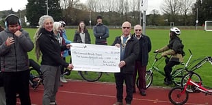 Rotary club gives £500 boost to bicycle project